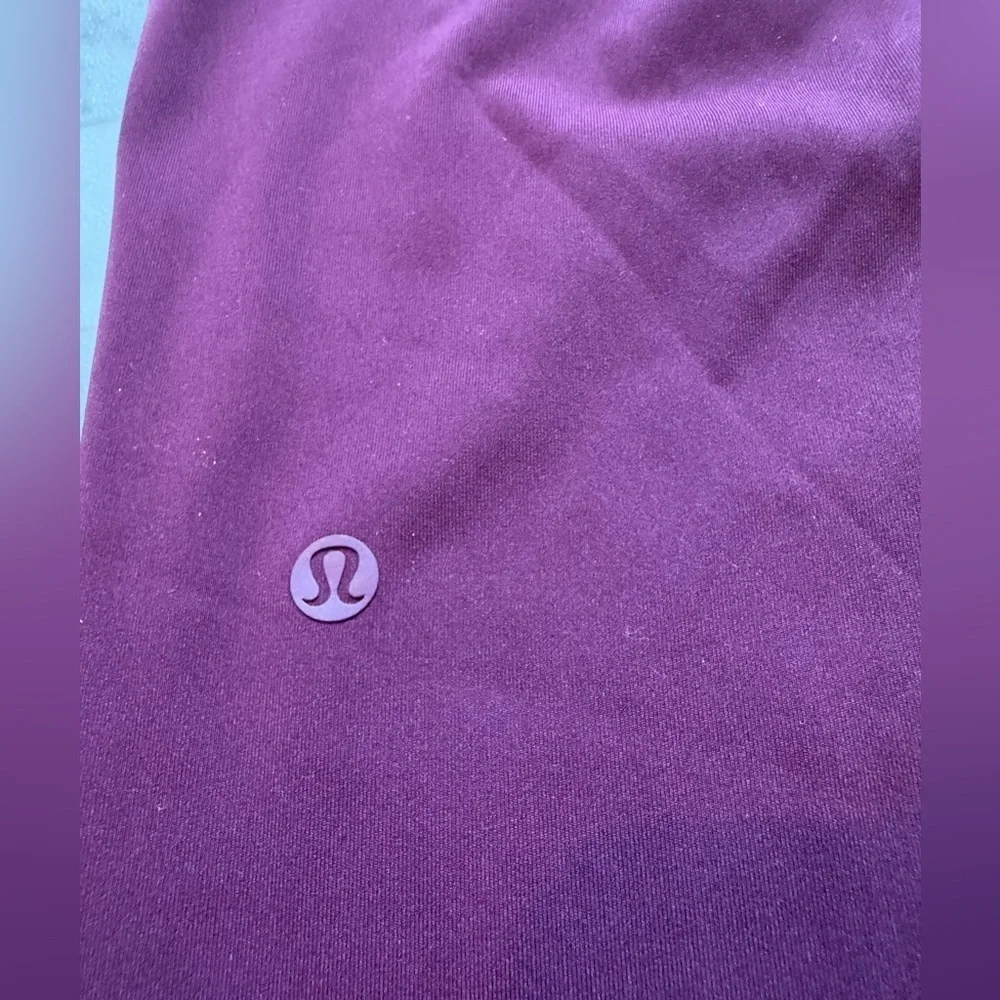 Lululemon On the Fly 7/8 Pants Dark Adobe Maroon Size 4 EUC